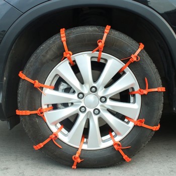 POSSBAY 10Pcs Universal Winter Anti Slip Car Snow Chains Anti Ski Car Wheel Belt Wheels Tyres Chain Non Slip Tires Accessories