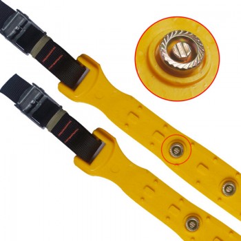 1PCS Yellow Plastic Beef Tendon Wheel Tire Anti-skid Snow Chains Car Tire Snow Chains Universal For 145-295 mm