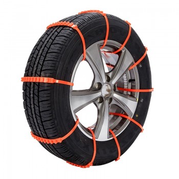 10pcs Anti-skid Wheel Chain Reusable Auto Fit Snow Safety Anti-skid Tire Tyer Chains Thickened Tendons Car Accessories Universal