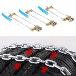 3pcs Tire Anti-skid Steel Chain Snow Mud Car Security Tyre Clip-on Chain for Car Car Truck SUV Universal Tire Accessories New