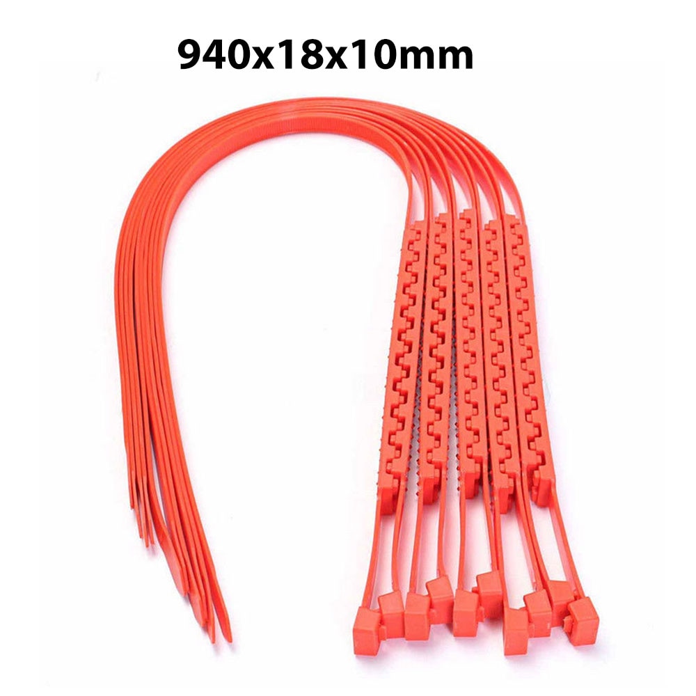 1 Pc 94x1.8cm Car Universal Thickened Plastic Winter Outdoor Tyre Wheels Snow Chains Anti-Skid For SUV Autocross Motorcycle Tire