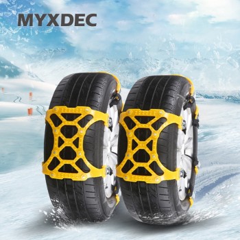 3x TPU Snow Chains Universal Car Suit 165-265mm Tyre Winter Roadway Safety Tire Chains Snow Climbing Mud Ground Anti Slip