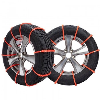 POSSBAY 10 Pcs Automobiles Accessories Anti Slip Tyre Chain nti-skid Car Mud Snow Chain Car Wheel Belt Winter Non Slip Tires