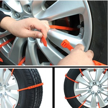 POSSBAY 10 Pcs Automobiles Accessories Anti Slip Tyre Chain nti-skid Car Mud Snow Chain Car Wheel Belt Winter Non Slip Tires