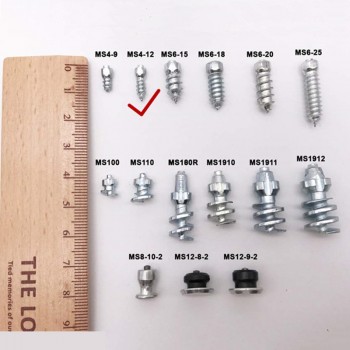 400PCS 12*4mm Car Tires Studs Screw Spikes Wheel Tyres Snow Chains Studs For Motorcycle Vehicle Van Truck Tires Winter Universal