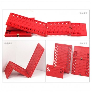 Automobile/Car Outdoors Foldable Tyre Grip Tracks Traction Tracks Mats/Escaper/ Snow Chains Bailout Plate for Emergency