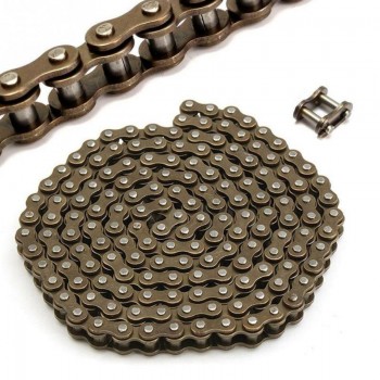 Scooter Chain Strength and Super Wear Resistant 25H 136 Segment Chain For Electric Scooter 55-65-80 Gear Chain Drum #0804