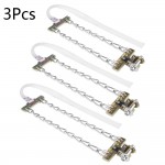 3pcs Tire Anti-skid Steel Chain Snow Mud Car Security Tyre Clip-on Chain for Car Car Truck SUV Universal Tire Accessories