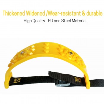 10pcs/Set Car Winter Tyre Snow Chains Roadway Safety Tire Snow Adjustable Anti-skid Safety Double Snap Skid Wheel TPU Chains