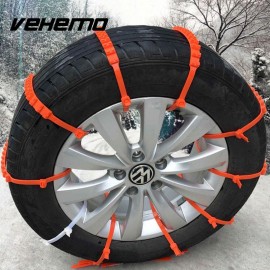 Vehemo 10pcs Lot Car Universal Mini Plastic Winter Tyres wheels Snow Chains For Cars/Suv Car-Styling Anti-Skid Autocross Outdoor