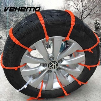 Vehemo 10pcs Lot Car Universal Mini Plastic Winter Tyres wheels Snow Chains For Cars/Suv Car-Styling Anti-Skid Autocross Outdoor