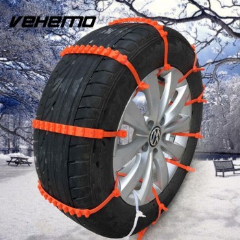 Vehemo 10pcs Lot Car Universal Mini Plastic Winter Tyres wheels Snow Chains For Cars/Suv Car-Styling Anti-Skid Autocross Outdoor