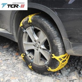 1x TPU Plastic Snow Chains Spikes for Tires Universal Car Tyre Winter Roadway Safety Chains Snow Climbing Mud Ground Anti Slip