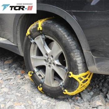 1x TPU Plastic Snow Chains Spikes for Tires Universal Car Tyre Winter Roadway Safety Chains Snow Climbing Mud Ground Anti Slip