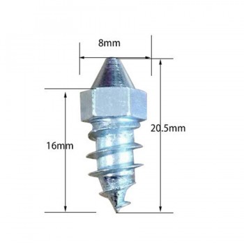 50Pcs Car Winter Snow Anti Slip Screw Stud Steel Wheel Tire Nail Spike For Auto Motorcycle SUV ATV