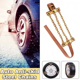 New Car Wear-resistant Snow Chains Balance Design Steel Anti-skid Chain For Ice/Snow/Mud Road Safe For Driving
