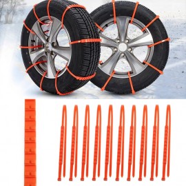 10PCS/ Set Car Universal Mini Plastic Winter Tyres wheels Snow Chains For Cars/Suv Car-Styling Anti-Skid Autocross Outdoor
