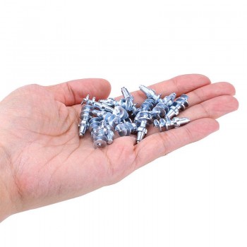 50 pcs/lot Universal Car Tires Studs Spikes Wheel Tyres Snow Chains 9x24.5mm Studs For Motorcycle Car Vehicle Truck Tires Winter