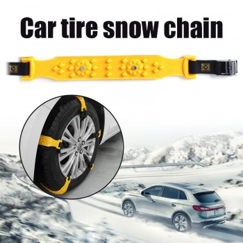 Vehemo TPU Yellow Snow Tire Belt Vihecle Tyre Snow Chain Anti-Skid Chains Universal Durable Climbing Mud Ground