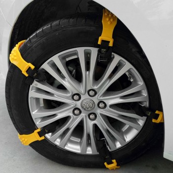 Vehemo TPU Yellow Snow Tire Belt Vihecle Tyre Snow Chain Anti-Skid Chains Universal Durable Climbing Mud Ground