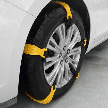 Vehemo TPU Yellow Snow Tire Belt Vihecle Tyre Snow Chain Anti-Skid Chains Universal Durable Climbing Mud Ground