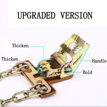High quality Gold Metal 6Pcs Winter Anti-skid Chains for Car Snow Mud Wheel Tyre Thickened Tire Tendon Universal Emergency Safe