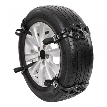 4Pcs/ Set Universal Winter Anti-skid Tire Chain Auto Car Snow Security Tire Adjustable Anti-skid Safety Double Snap Skid Wheel