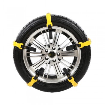 GLCC Snow Chains Anti-Skid Tire Chain TPU Winter Safe Resistant Adjustable Belt Automobile Tyre Accessories for Cars Universal