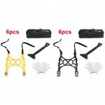 6pcs Car Snow Tire Anti-skid Chains Wheel Antiskid Universal Winter Roadway Safety Tire Chain Snow Climbing Mud
