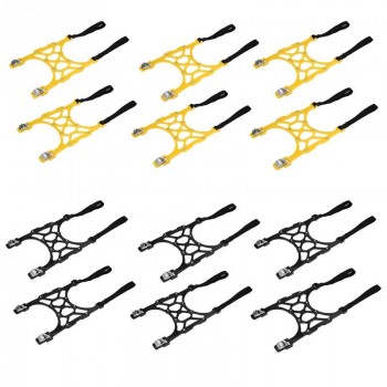 6pcs Car Snow Tire Anti-skid Chains Wheel Antiskid Universal Winter Roadway Safety Tire Chain Snow Climbing Mud