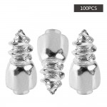 100PCS/Set Tire Stud Screw 9mm Anti-Slip Screw Stud Tyre Snow Chains Tire Spikes Trim For Motorcycle Car Truck