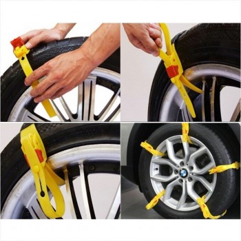 5Pcs/Lot Universal Adjustable Auto Car SUV Snowblower Tire Snow Chains Mug Ice Road Ground Anti Wheel Slip Chain For 165-265 mm