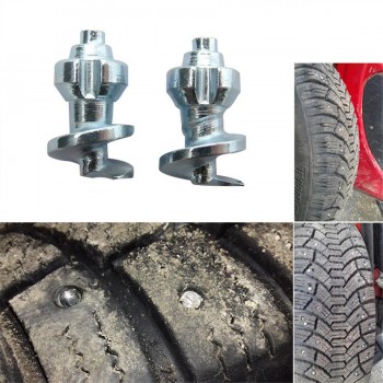 Winter 17.5MM x 9MM Car Tires Studs Screw Snow Spikes Wheel Tyre Snow Chains Studs For Auto Car Motorcycle SUV
