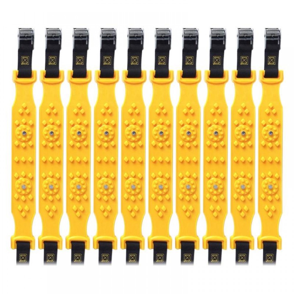 10pcs Universal Auto Car Anti-skid Chains Winter Driving Belt Vehicles Wheel Antiskid Non-slipping Ice Snow Sand Mud Tire chain