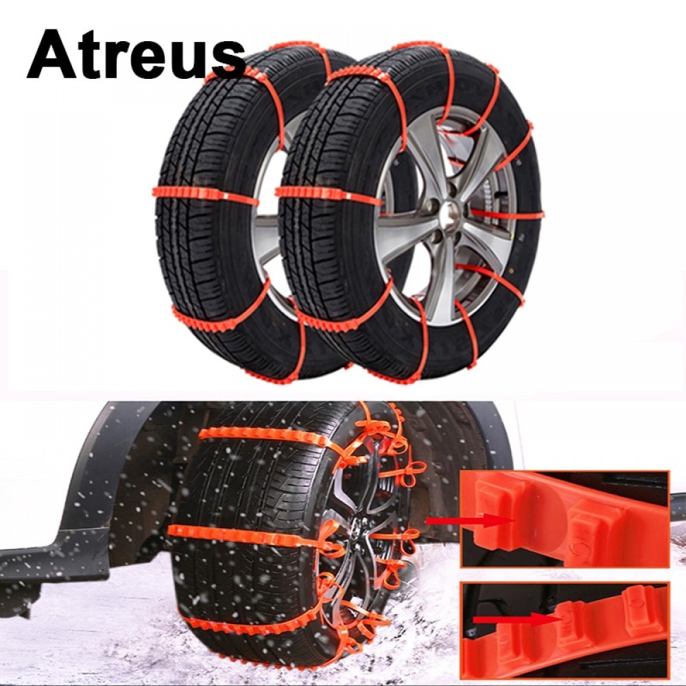Atreus For Mitsubishi ASX Suzuki Subaru Acura Jeep Renegade Fiat Hyundai Solaris Car Snow Tire Anti-skid Chains Wheel Tire Tool