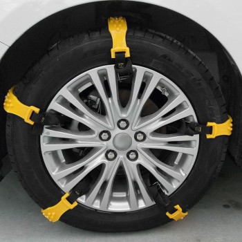10Pcs/Set TPU Tire Snow Chains for Winter with Storage Bag and Installation Gloves Winter Tyres Wheel  Autocross Outdoor