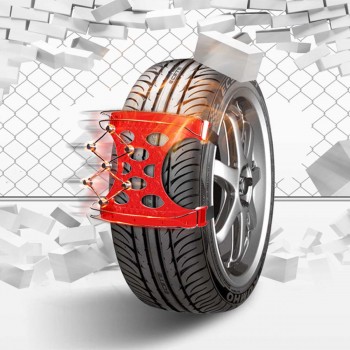 6pcs General Automobile Tire Beef Tendon Chain TPU Stell Wire Snow Chain Universal Car Suit For off-road SUV Safety Anti-slip