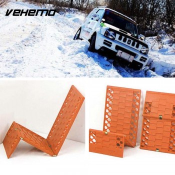 2Pcs Folding Car Snow Track Sand Track Tyre Grip Recovery Tracks Car Tire Ladder