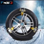 TTCR-II Manganese Steel 6PCS Snow Car Anti-skid Chains Snow Chain Winter Auto Parts Safety Tire Chain Car Accessories