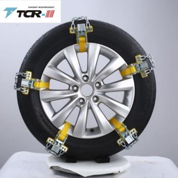 TTCR-II Manganese Steel 6PCS Snow Car Anti-skid Chains Snow Chain Winter Auto Parts Safety Tire Chain Car Accessories