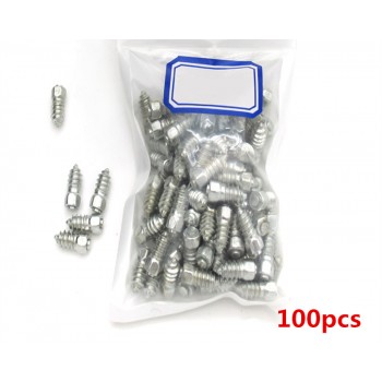 100pcs/lot Stud Screw 15mm Anti-Slip Screw Stud Wheel Tyre Snow Tire Spikes Trim with Install Sleeve Tool for Auto Car SUV ATV