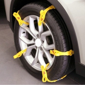5 x Universal Adjustable Auto Car SUV Snowblower Tire Snow Chains Emergency Tools For Mud Ice Sand Snow Road 145-285mm