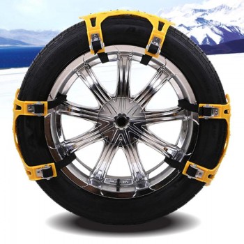 VODOOL 6Pcs TPU Universal Car Tyre Snow Chains Winter Roadway Safety Anti Slip Tire Chains Snow Climbing Mud Ground For SUV Auto