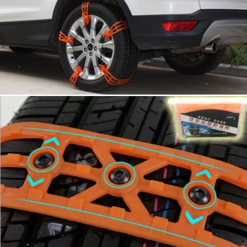 1Pc TPU Universal Durable Winter Tyres wheels Snow Anti-Skid Chains Tire Belt Anti-Skid Autocross Outdoor