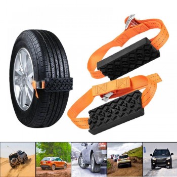 2PCS Anti-Skid Belt Saloon Car Tire Snow Chains Universal Automobile Strap Snow Mud Chains Winter Truck Auto Accessories