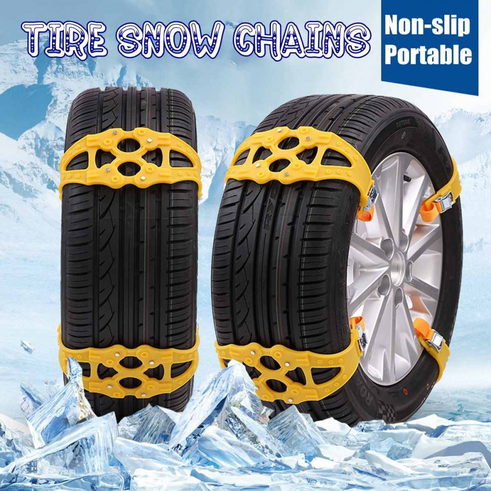 1/4/5/8/10pcs Anit-skid TPU Snow Chain Universal Car Suit For Off-road Gear Buckle Anti-slip Tyre Mud Mini Snow Chains