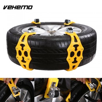 Vehemo Strap Snow Chain Mud Chain TPU Alloy with Wrench Universal Car Truck Winter Tire Tyre Tie Accessories Tire Chain