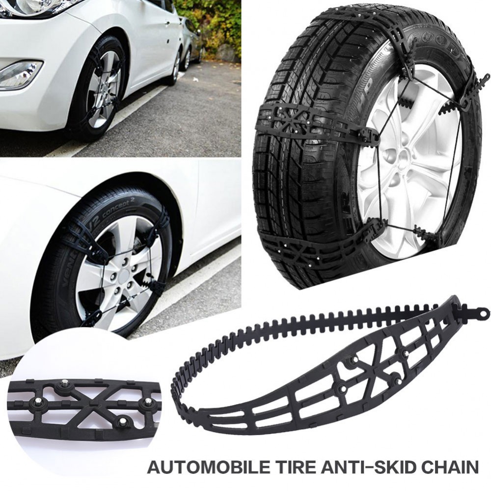 1 Pc TPU Thickened Durable Snow Chain Anti-Skid Chains Snow Tire Belt Winter Driving Roadway Safety Truck SUV