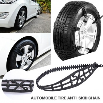 1 Pc TPU Thickened Durable Snow Chain Anti-Skid Chains Snow Tire Belt Winter Driving Roadway Safety Truck SUV