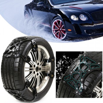Mayitr 3Pcs Universal 65-265mm Car Tire Tyre Anti-skid Snow Wheel Chain Winter Roadway Safety Tire Accessories